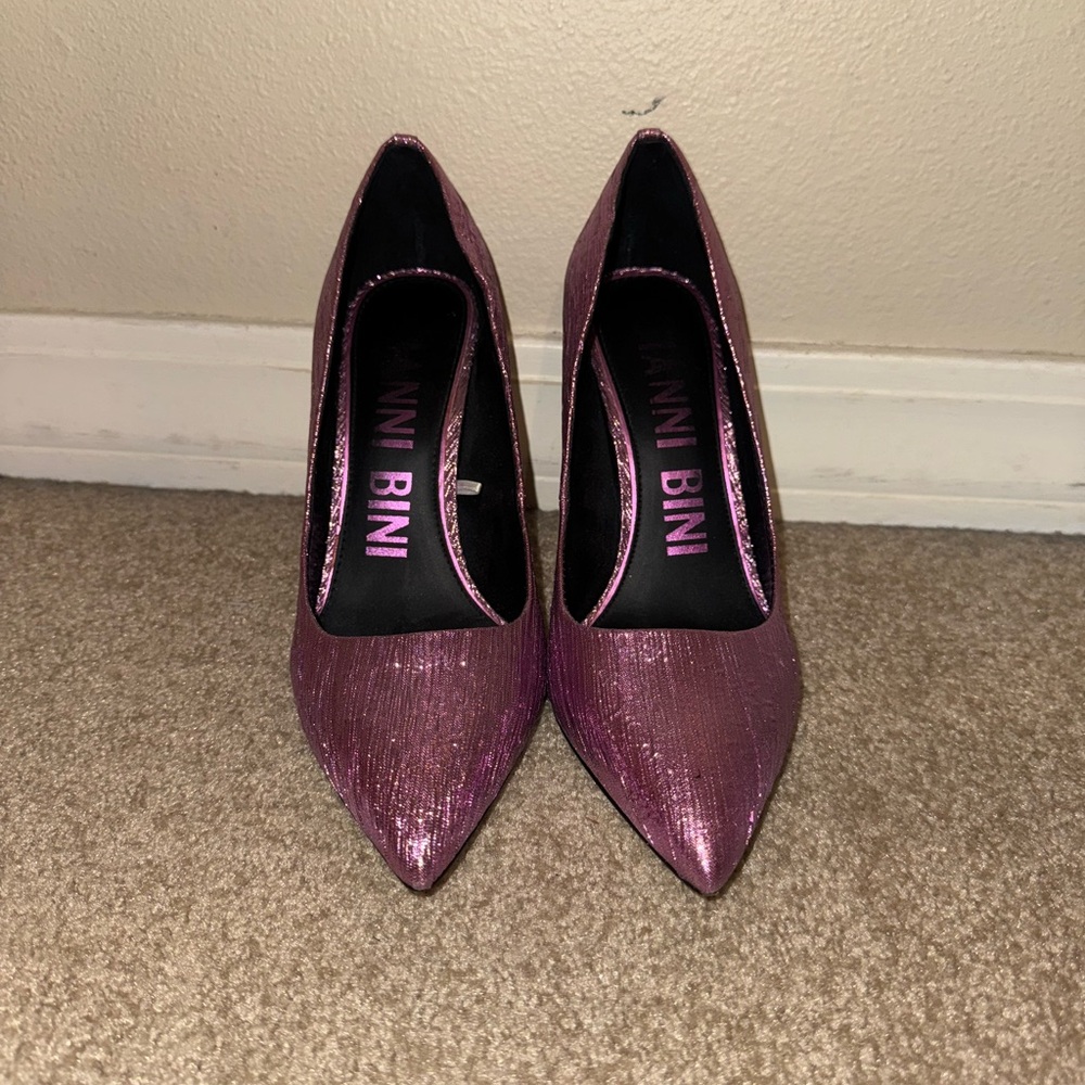 Gianni Bini Shimmering Purple Heels